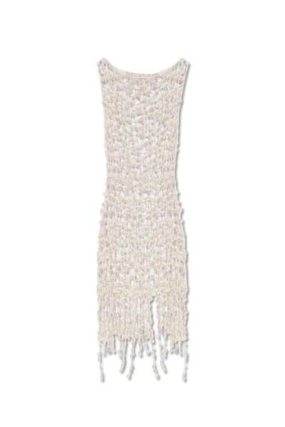 Cult Gaia Roman Embellished Dress In White