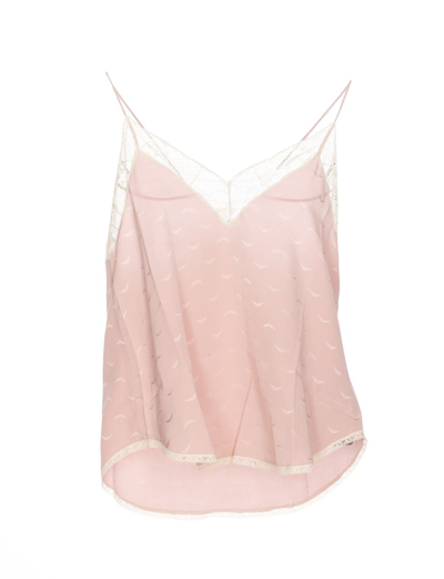 Zadig & Voltaire Christy Jac Wings Tank Top In Nude & Neutrals