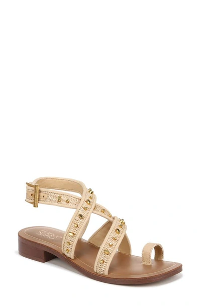 Franco Sarto Ina Toe Loop Sandal In Natural Raffia