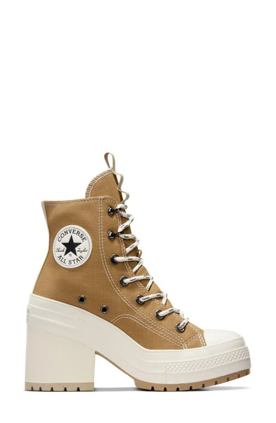 Converse Chuck 70 De Luxe Block Heel Sneaker In Neutral