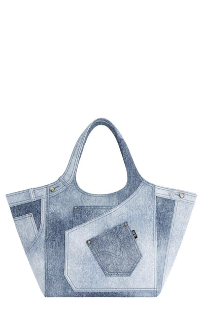 Jw Pei Alaia Denim Tote Bag In Blue