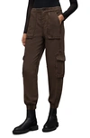 Allsaints Frieda Cargo Joggers In Warm Cacao Brown