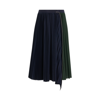 SACAI COTTON ZIPPER SKIRT