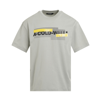 A-cold-wall* Grid Logo T-shirt In Gray