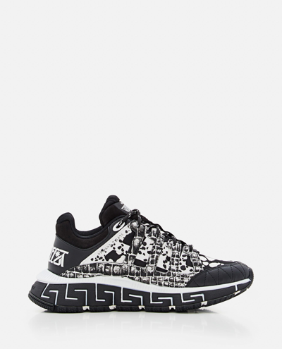 Versace Sneaker Trigreca In Black