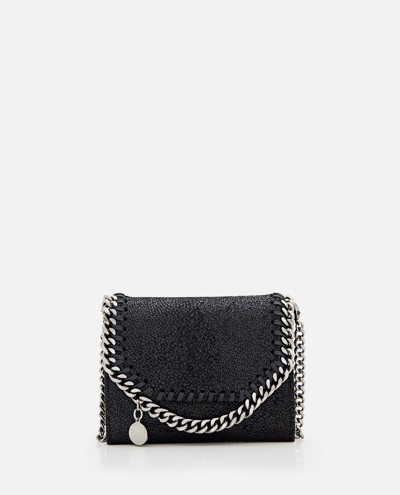 Stella Mccartney Wallet W/ Chain Strap In Black