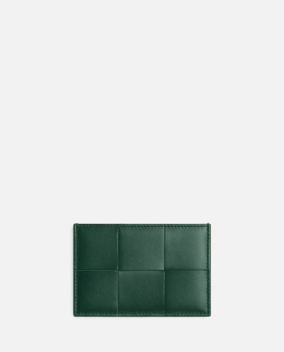 Bottega Veneta Leather Card-holder In Green
