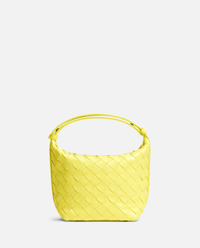 Bottega Veneta Candy Wallace Leather Handbag In Yellow