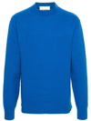Jil Sander Man Sweater Bright Blue Size 40 Wool In Blue