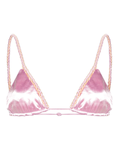 Isa Boulder Exclusive Triangle-cup Bikini Top In Pink
