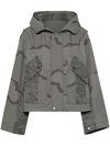 MARINE SERRE GREY REGENERATED CARGO BOMBER JACKET