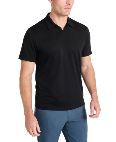Kenneth Cole Men's Johnny Collar Polo In Black