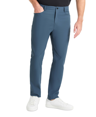 Kenneth Cole Men's Slim-fit 5-pocket Tech Pants In Teal