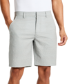 Kenneth Cole Men's Stretch Printed Seersucker Shorts In Grey