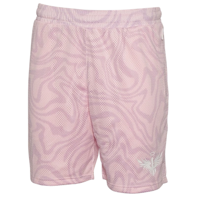 Puma Mens  X Melo Iridescent Aop 7" Shorts In Whisp Of Pink/pink
