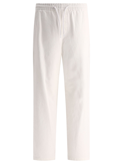 A.p.c. Vincent Drawstring-waist Cotton-blend Trousers In White