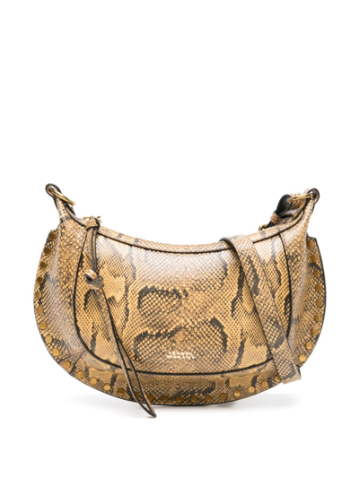 Isabel Marant Neutral Oskan Moon Shoulder Bag In Neutrals