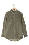 Roxy Juniors' Let It Go Corduroy Shacket In Agave Green