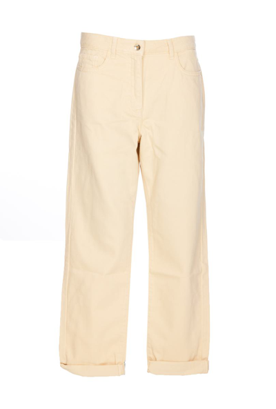 Patrizia Pepe High-rise Cropped Jeans In White