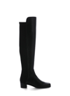 Stuart Weitzman Leather Reserve Boots In Black