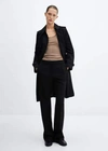 Mango Trench Classique Ceinture In Black