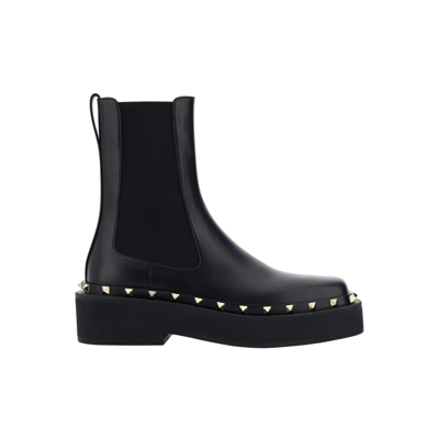 VALENTINO GARAVANI ROCKSTUD M-WAY ANKLE BOOTS