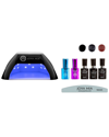 JOYA MIA JOYA MIA GEL NAIL POLISH STARTER 7PC KIT WITH LED LAMP AND 3 COLORS