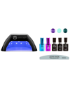 Joya Mia Gel Nail Polish Starter 7pc Kit With Led Lamp And 3 Colors