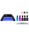 JOYA MIA JOYA MIA GEL NAIL POLISH STARTER 7PC KIT WITH LED LAMP AND 3 COLORS