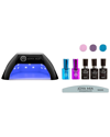 JOYA MIA JOYA MIA GEL NAIL POLISH STARTER 7PC KIT WITH LED LAMP AND 3 COLORS