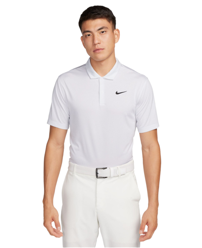 Nike Men's Relaxed Fit Core Dri-fit Short Sleeve Golf Polo Shirt In White,pure Platinum,black