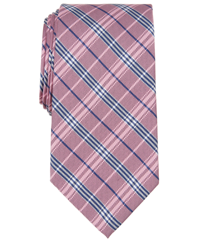 Brooks Brothers B By  Men's Cole Plaid Silk Tie In Pink