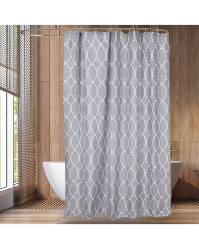 Fresh Fab Finds Shower Curtain With 12 Hooks In Gray