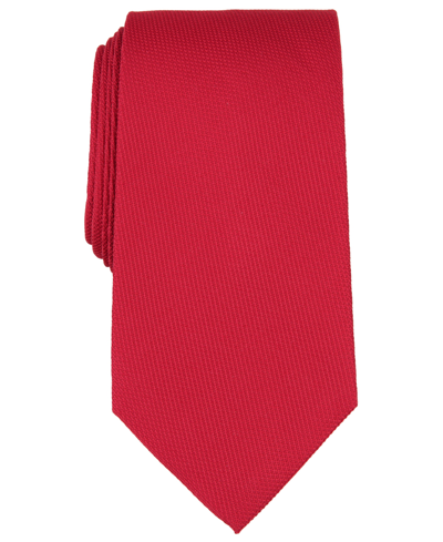 Brooks Brothers B By  Men's Textured Solid Silk Tie In Red