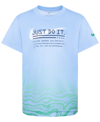 NIKE TODDLER BOYS JUST DO IT TEXT WAVES SHORT SLEEVES T-SHIRT