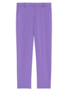 Theory Treeca 4 Admiral Crepe Tailored Crop Trousers In Bright Peony