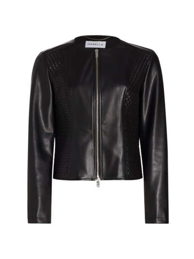 Marella Women's Donare Faux Leather Jacket In Black