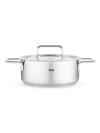 FISSLER PURE 4.1-QUART STAINLESS STEEL RONDEAU & LID
