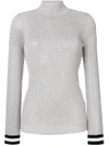 Rag & Bone /jean Roll Neck Top - Grey In Grey