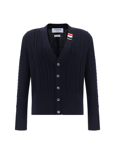 Thom Browne Cardigan In Navy