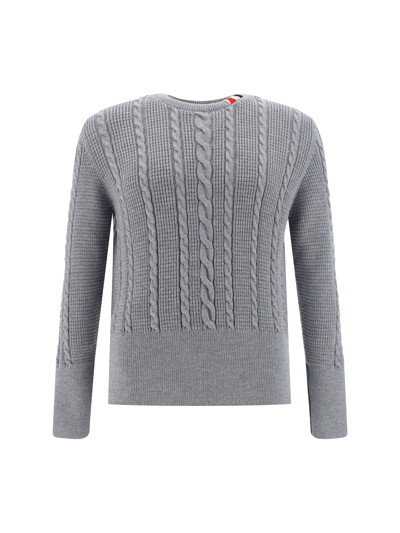 Thom Browne Sweater In Lt Grey