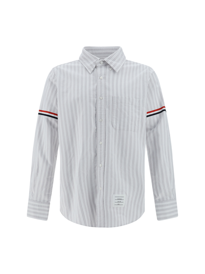 Thom Browne Shirt In Med Grey