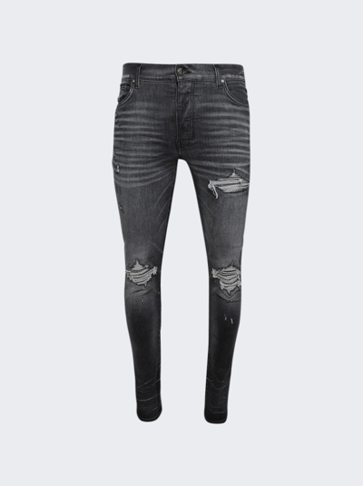 Amiri Crystal Mx1 Jeans In Storm Grey