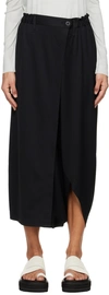 132 5. ISSEY MIYAKE BLACK SEAMLESS BASIC TROUSERS