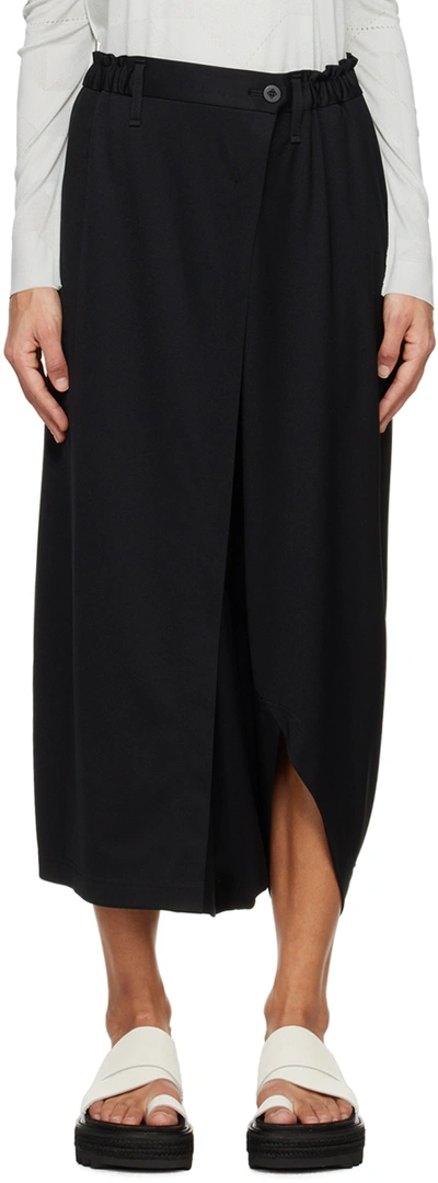 132 5. Issey Miyake Black Seamless Basic Trousers In 15 Black