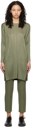 ISSEY MIYAKE GREEN MONTHLY COLORS JANUARY MINIDRESS
