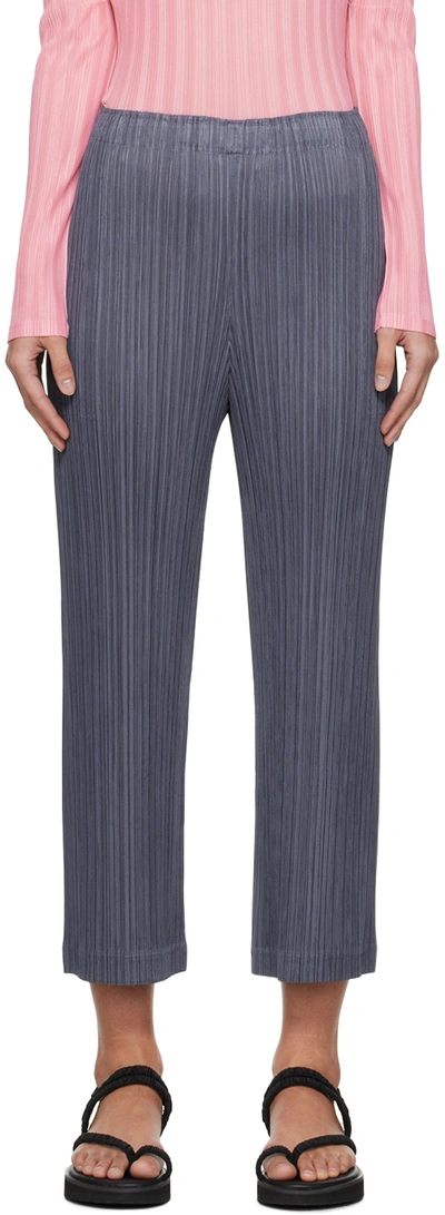 Issey Miyake Gray Thicker Bottoms 1 Trousers In 12 Gray