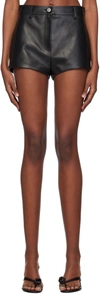 Magda Butrym High-rise Shorts Aus Leder In Black
