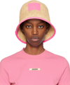 Jacquemus Fuchsia Le Bob Soli Bucket Hat In 434 Neon Pink