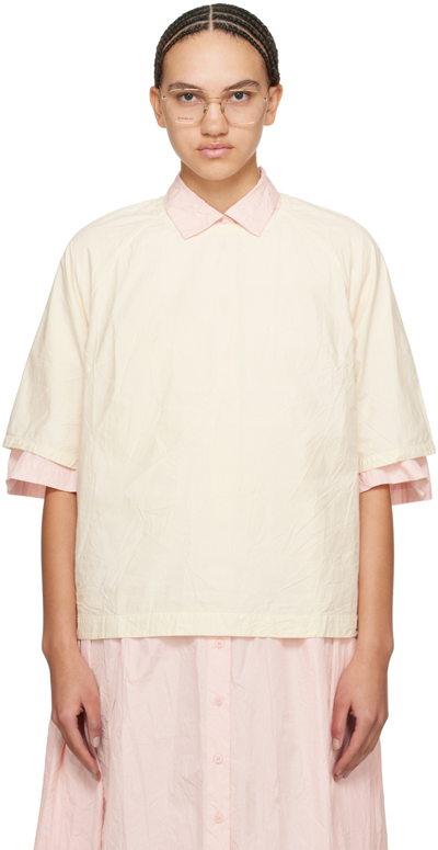 Casey Casey Off-white Watt T-shirt In Natural